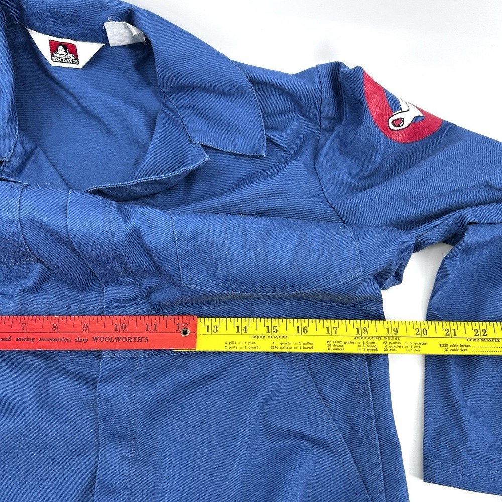 Ben Davis Workwear Coveralls Mens Blue Streetwear Jumpsuit  Heavy Duty USA Y2K - Picture 13 of 14